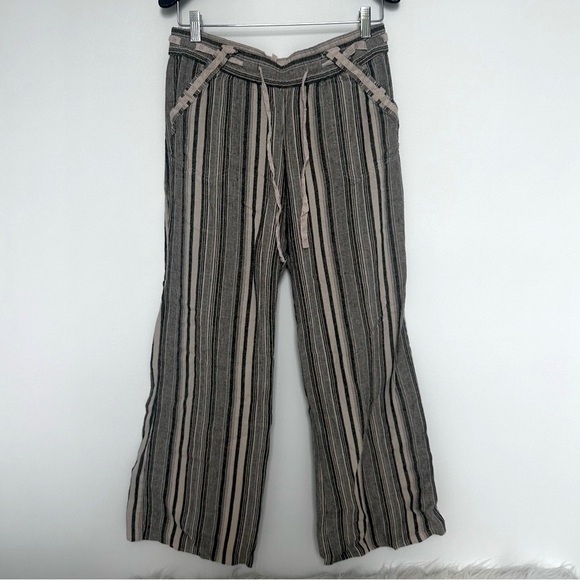 Rewind Pants - Striped linen pants